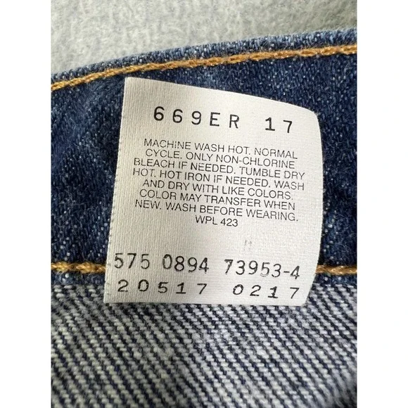 Vintage 94 Levis 517 Bootcut Dark Wash Orange Tab Jeans Men W36 L31 NWOT Look Nw